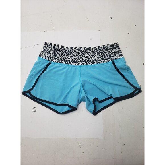 Lululemon Top Women's 4 Black White Crossback Mesh Net Top With Run Times Shorts - Picture 6 of 8